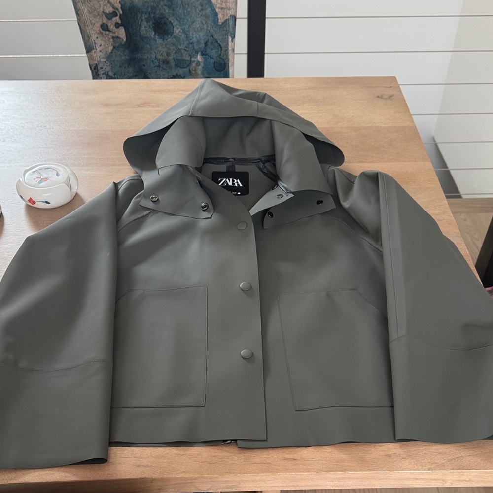 Zara Rubber Rain Jacket